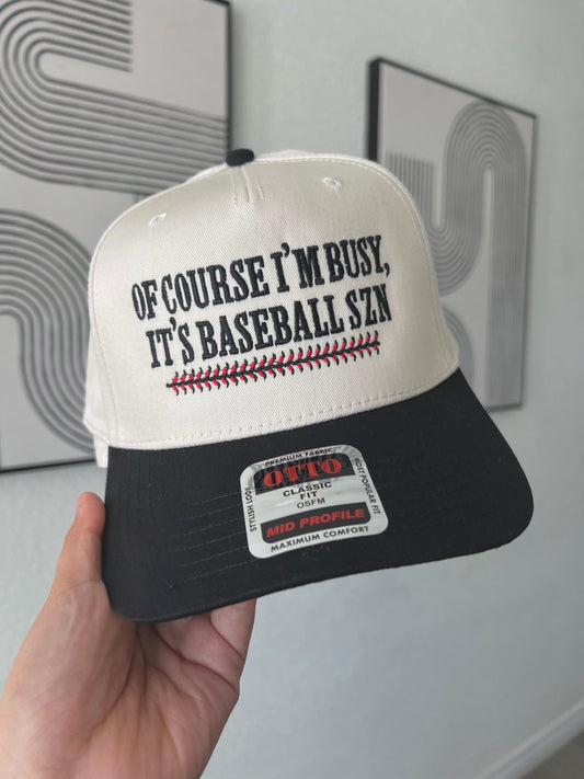 Baseball Szn Trucker Hat Embroidered