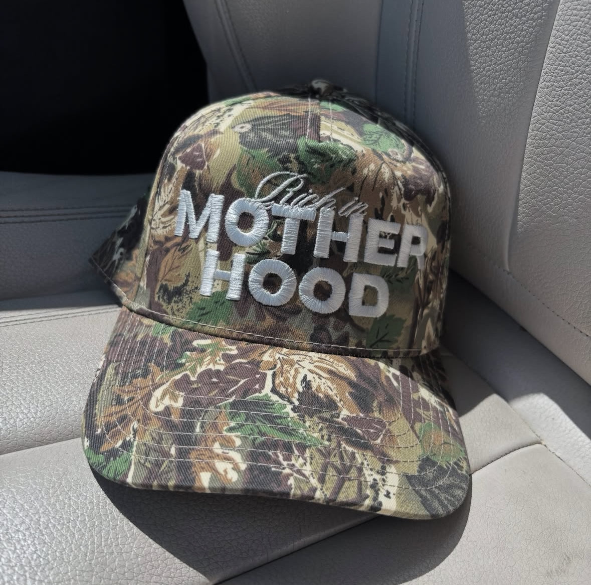 Rich in Motherhood Camo Trucker Hat