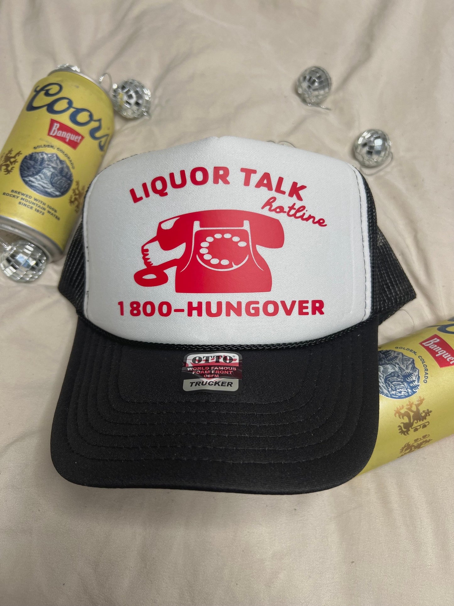 Liquor Talk Hotline Trucker Hat