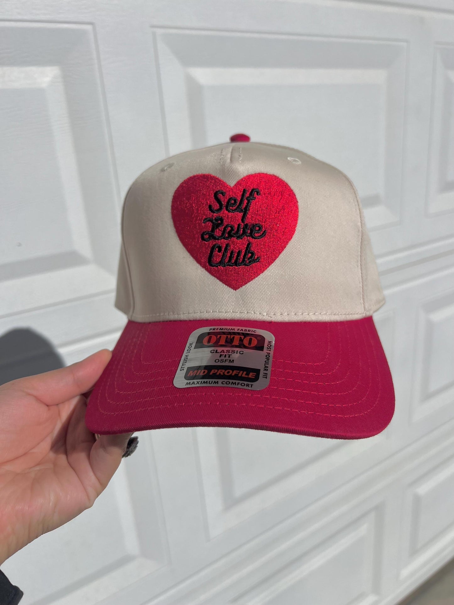 Self Love Club Heart Embroidered Hat
