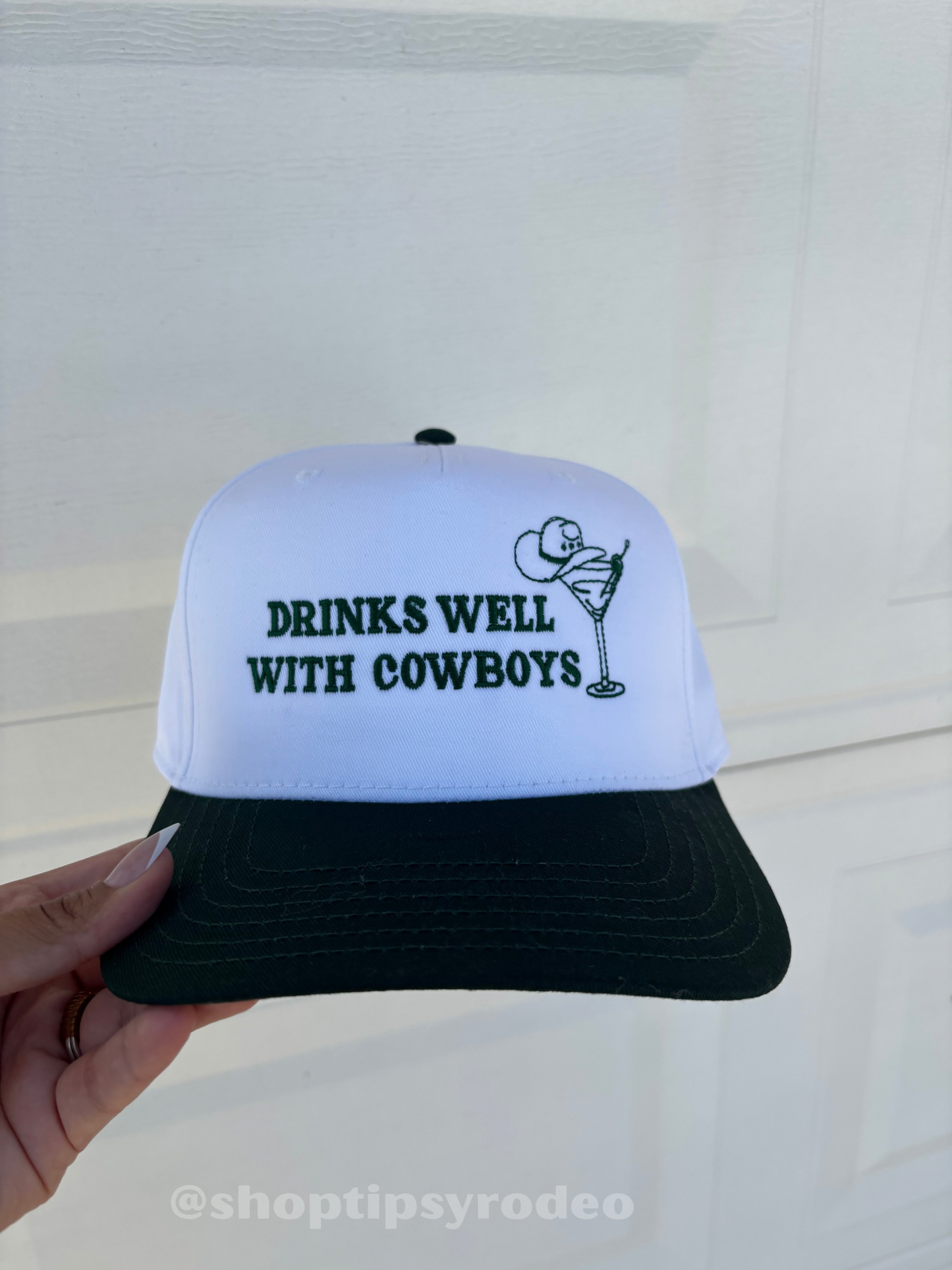 Drinks Well With Cowboys Trucker Hat