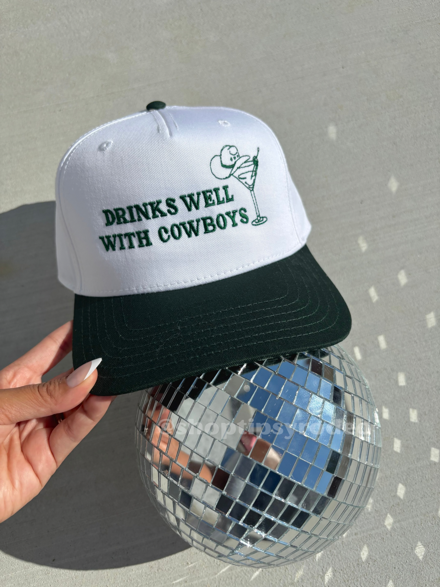 Drinks Well With Cowboys Trucker Hat