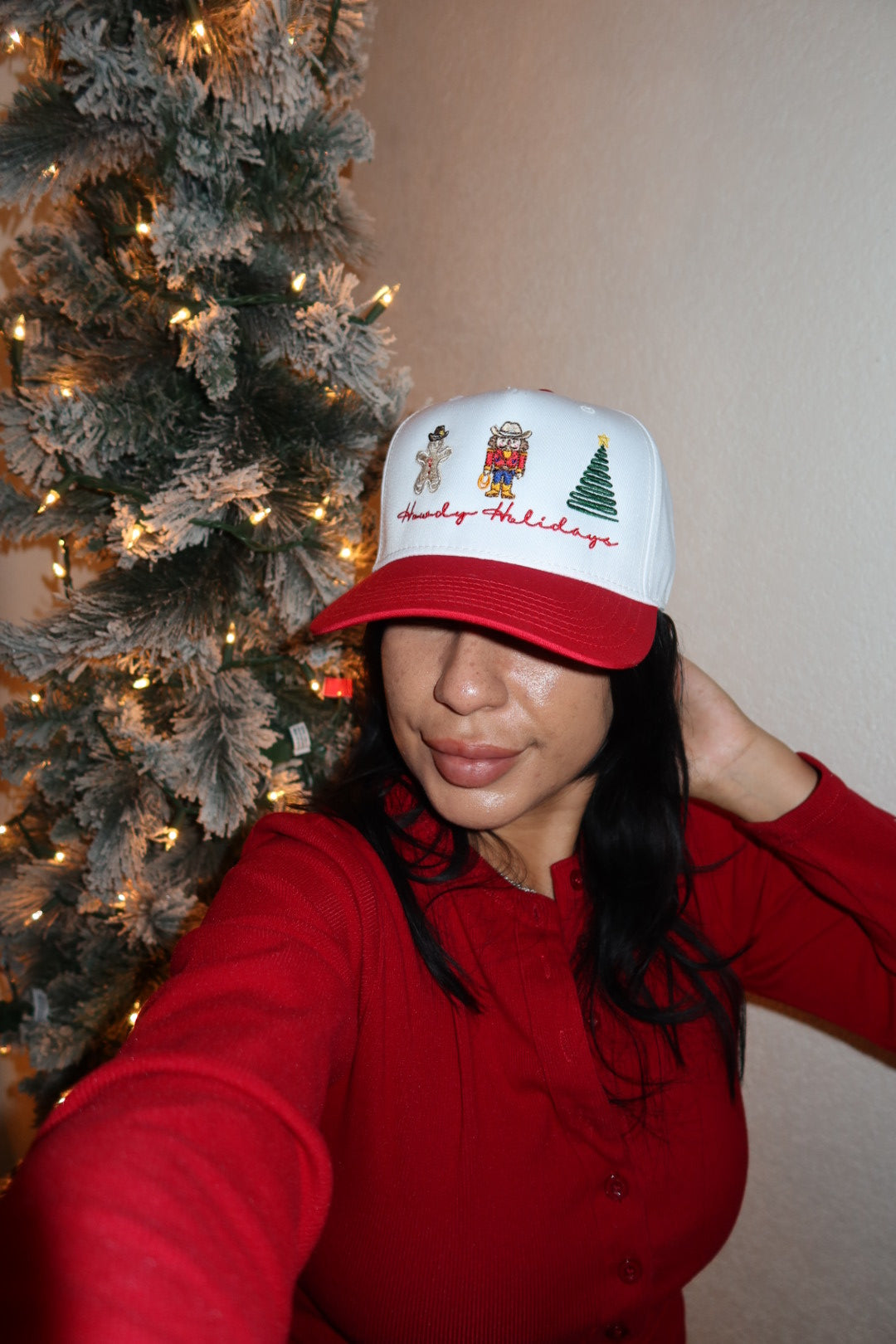 Howdy Holidays Christmas Trucker 