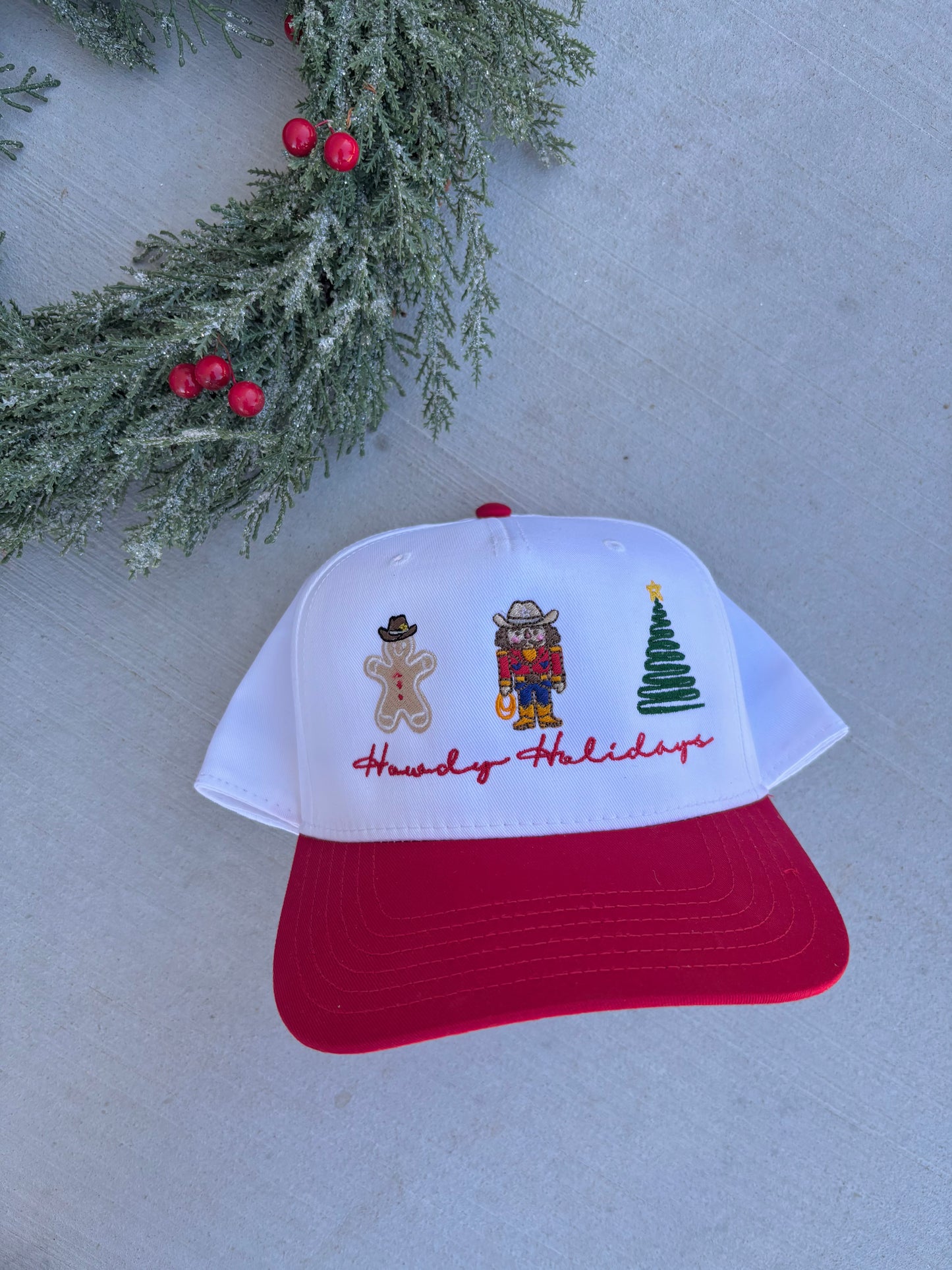 Howdy Holidays Christmas Trucker 