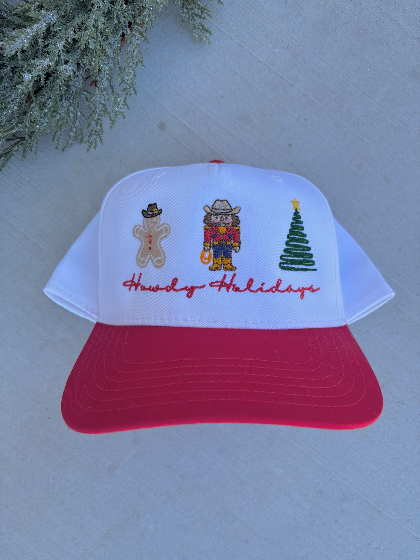 Howdy Holidays Christmas Trucker 