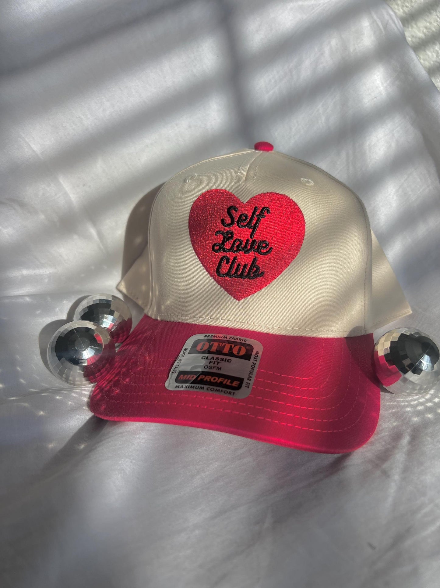 Self Love Club Heart Embroidered Hat
