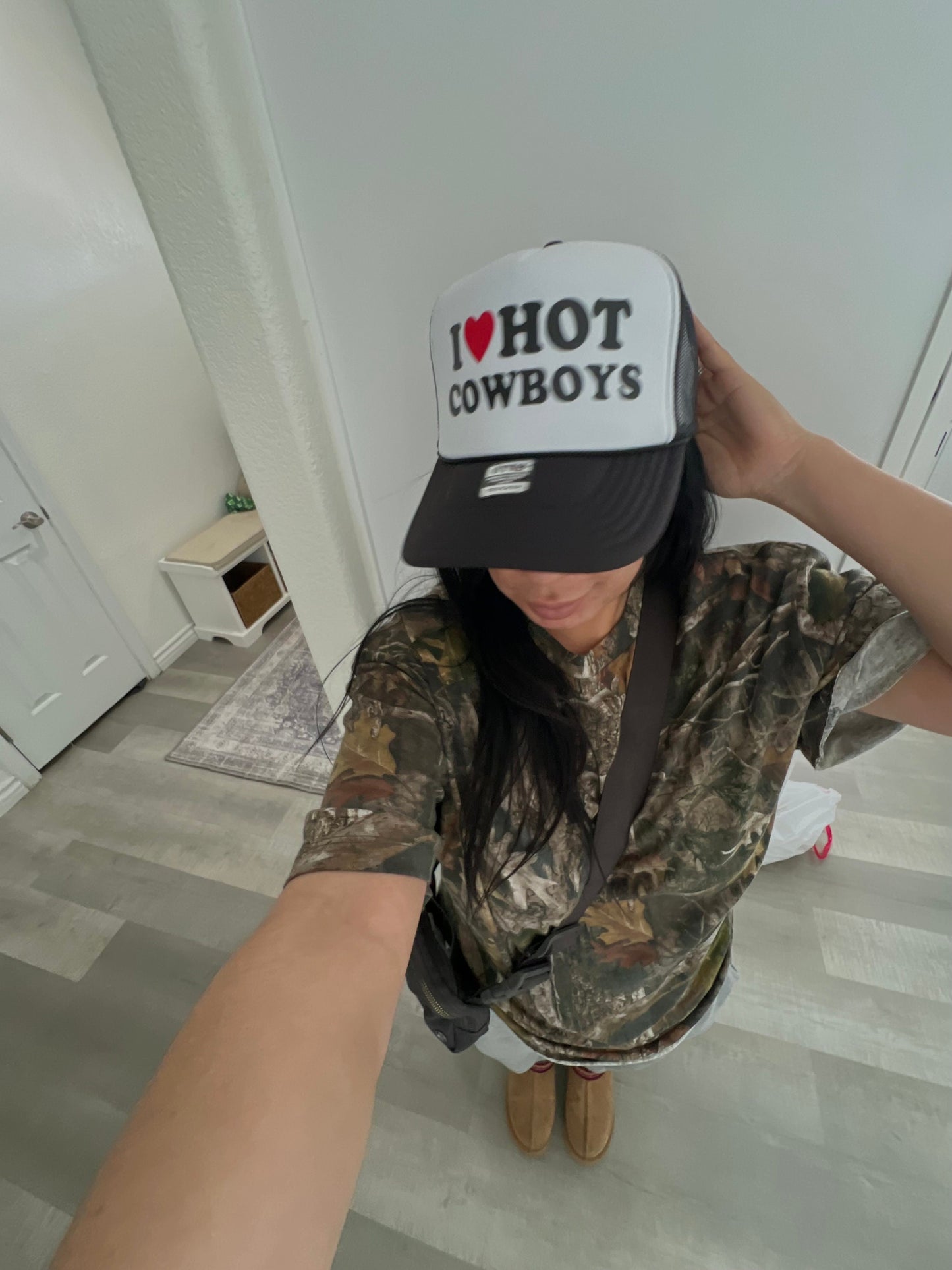 I <3 Hot Cowboys Trucker Hat