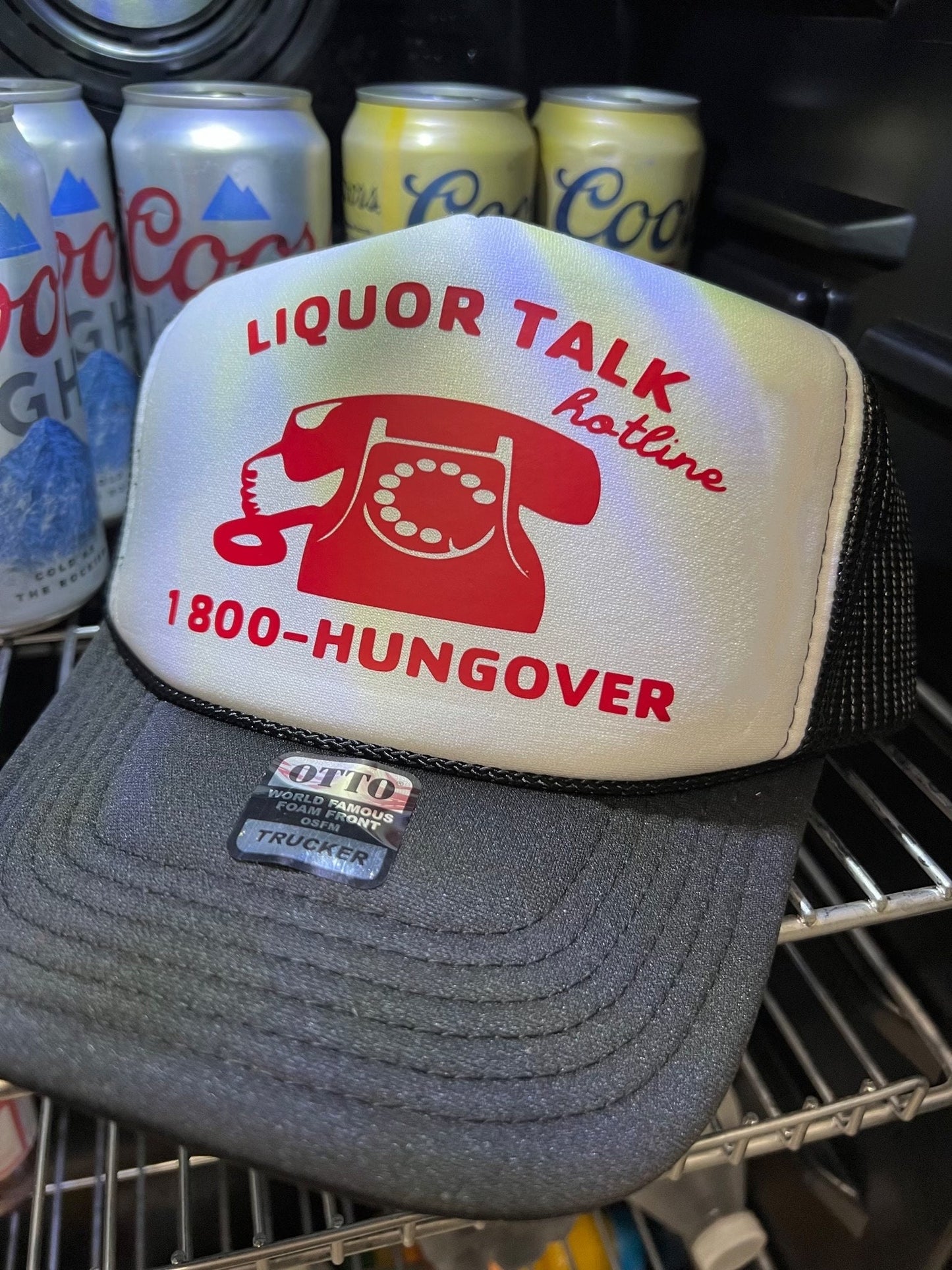 Liquor Talk Hotline Trucker Hat