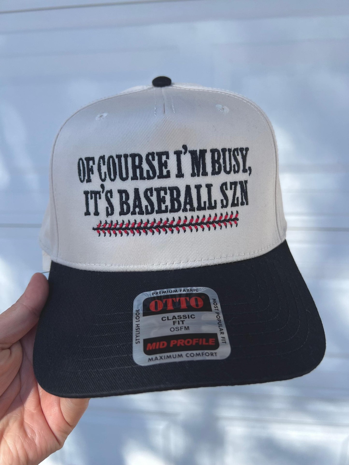 Baseball Szn Trucker Hat Embroidered