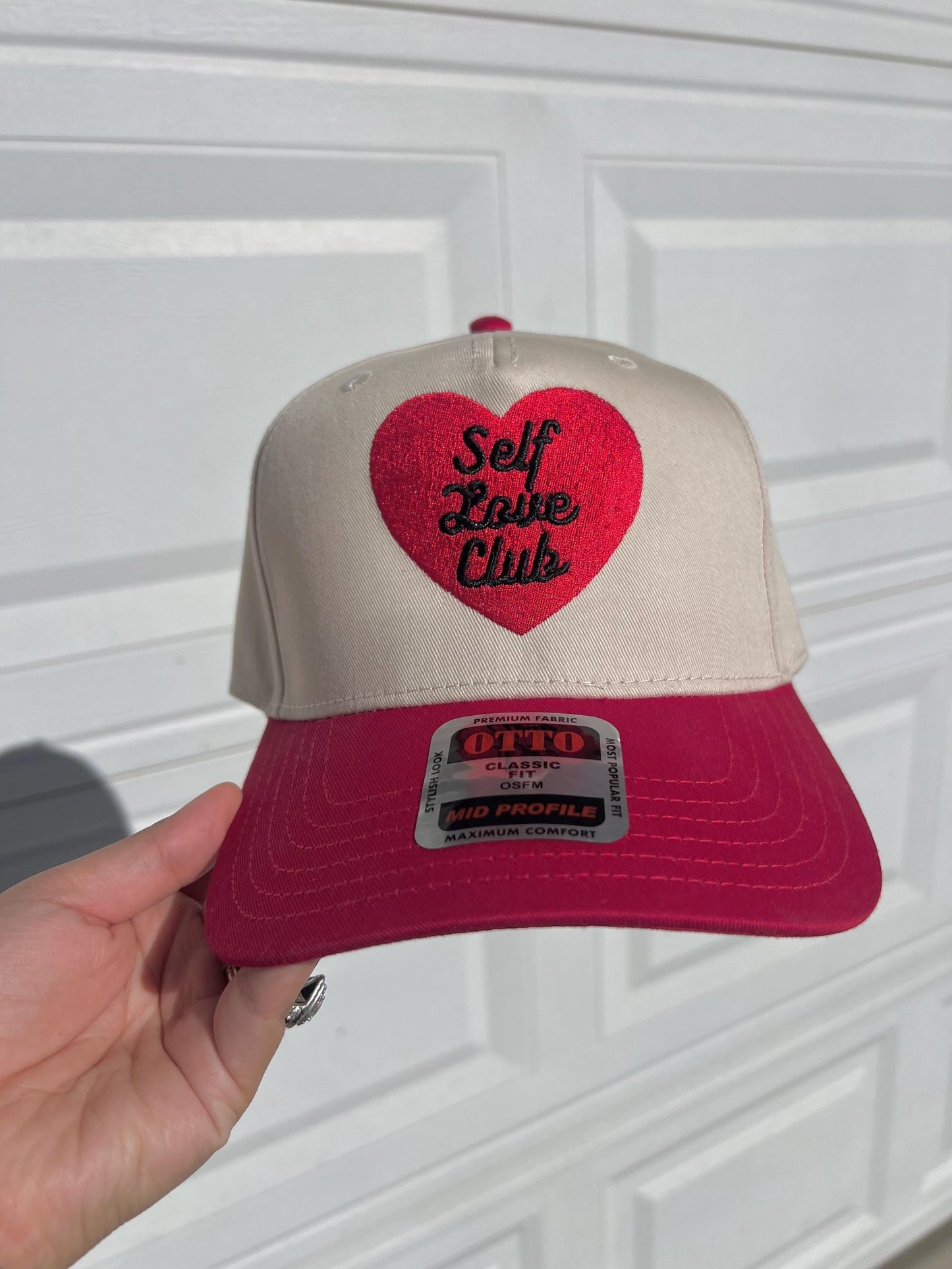 Self Love Club Heart Embroidered Hat