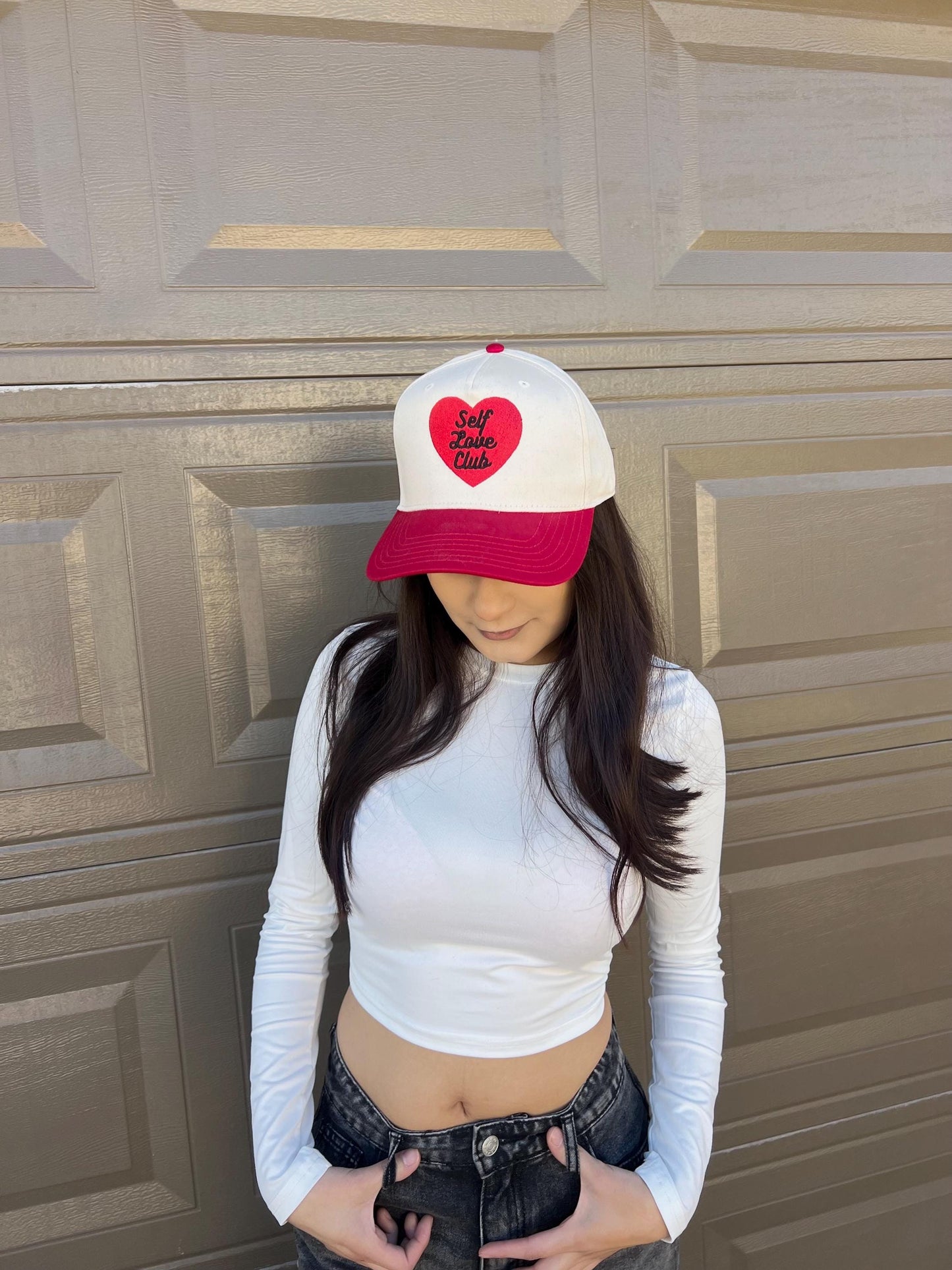 Self Love Club Heart Embroidered Hat