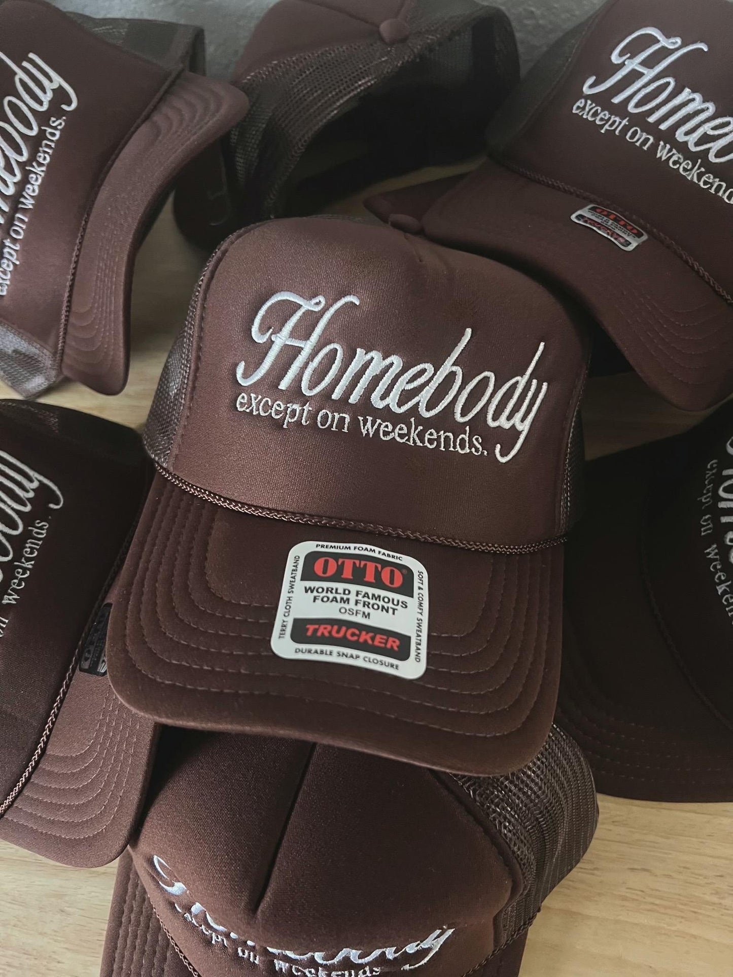 Homebody Trucker Hat | Embroidered Hat